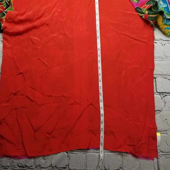 Diane Gilman 100% silk Top Kimono Size L Resort, Cruise Vacation! - Picture 4 of 5